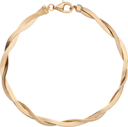 Aurate New York Herringbone Twist Bracelet
