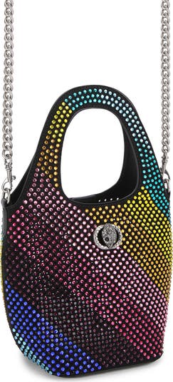 Small Chelsea Crystal Leather Hobo Bag