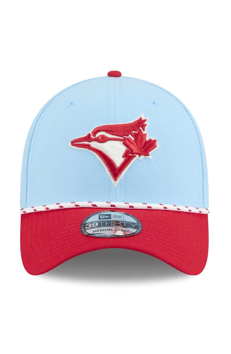 New Era Men's New Era Light Blue/Red Toronto Blue Jays 2025 Canada Day 39THIRTY Flex Hat, Alternate, color, 
