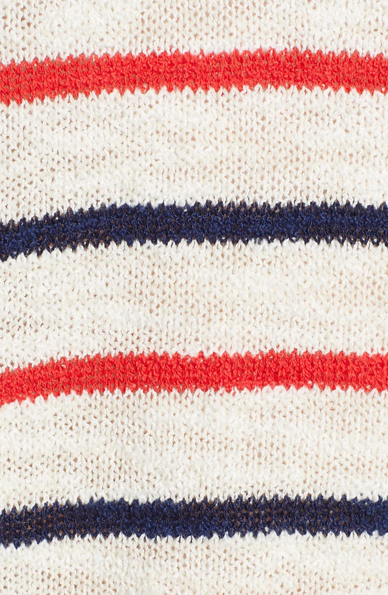 Lou & Grey Striped Hoodie Sweater, Alternate, color, 