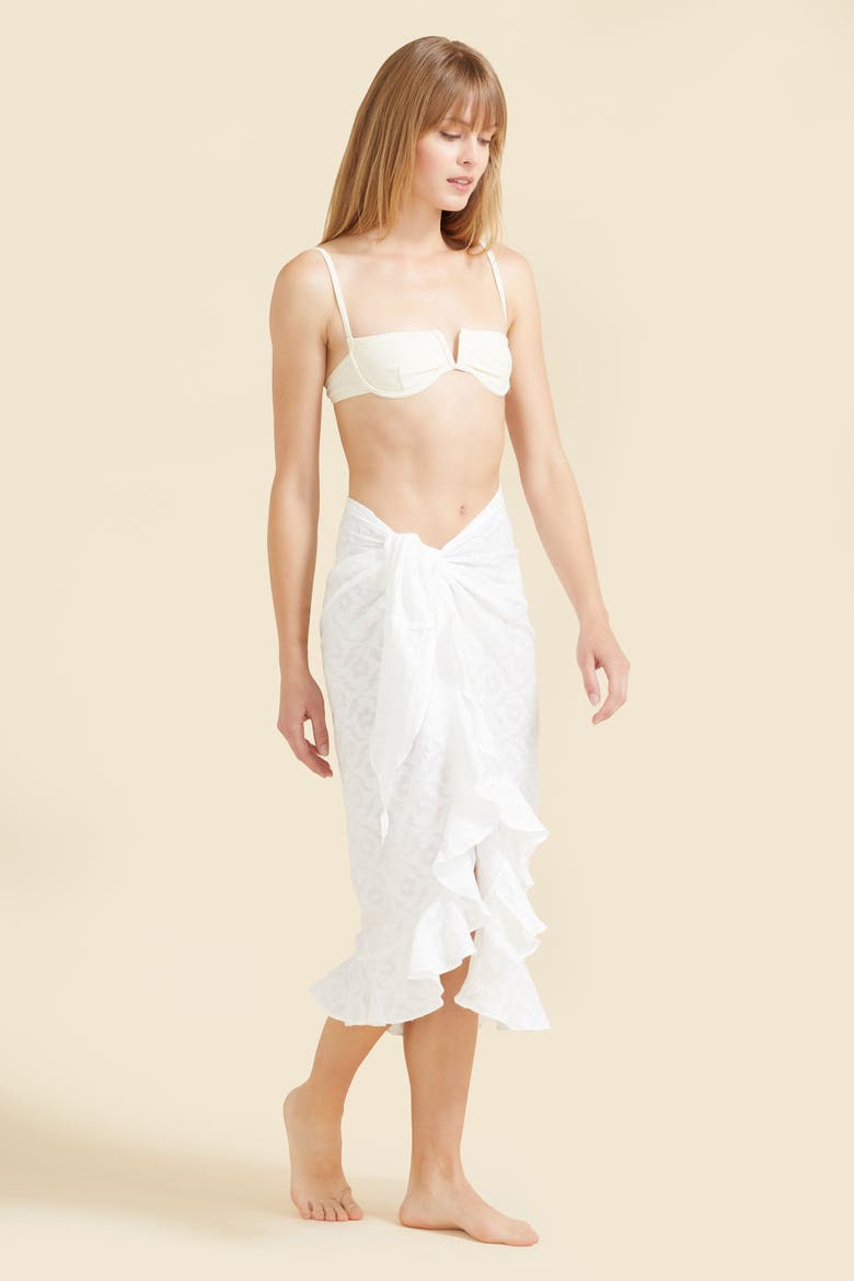 Siena Sarong, Alternate, color, White