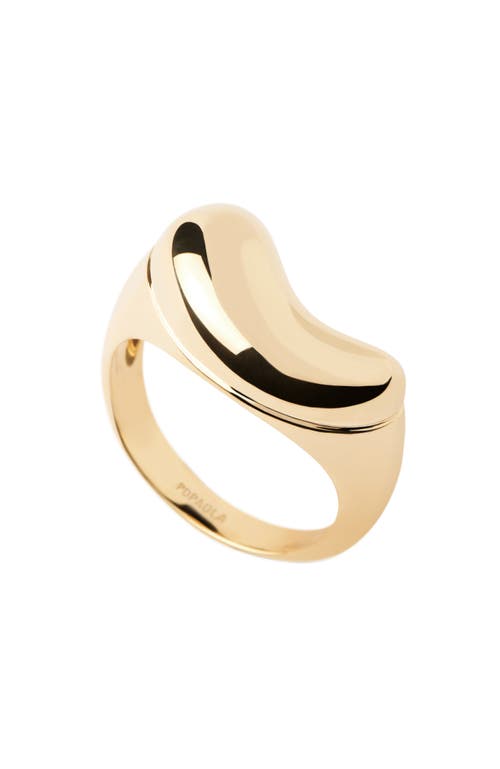 Pdpaola Aqua Ring In Gold