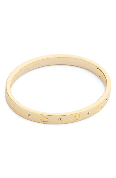 Signature C Hinged Bangle
