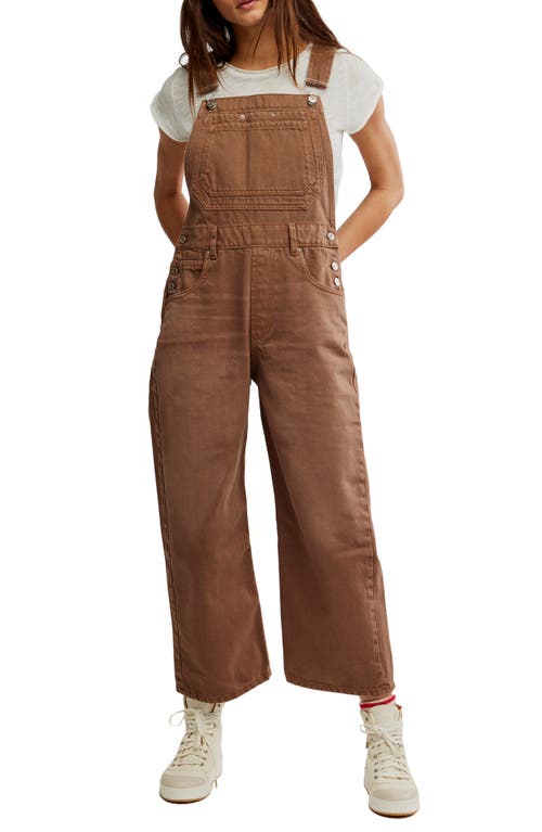 Free People Deep Trance Denim Overalls