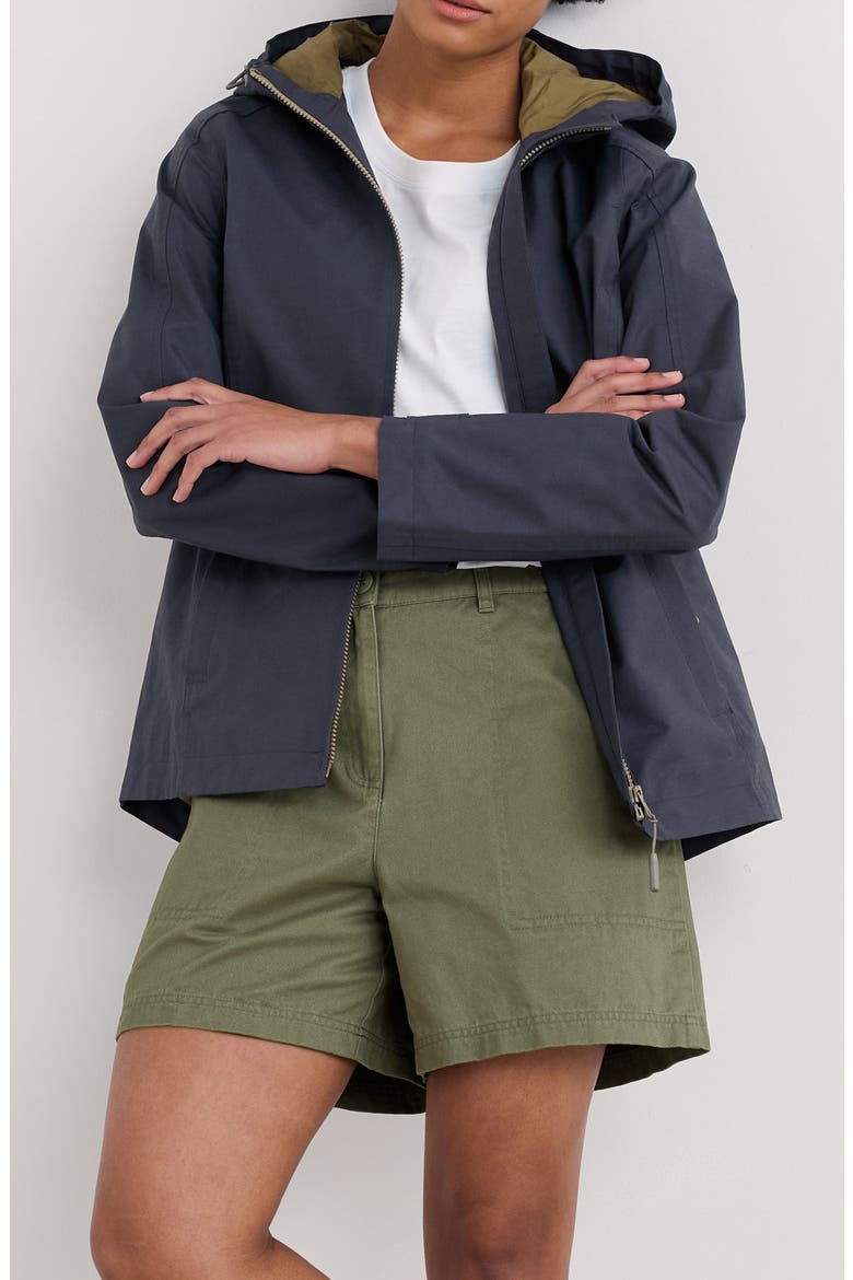 Waterway Hooded Waterproof Jacket, Main, color, INKWELL
