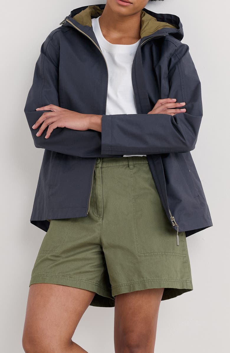 Seasalt Cornwall Waterway Hooded Waterproof Jacket, Main, color, Inkwell