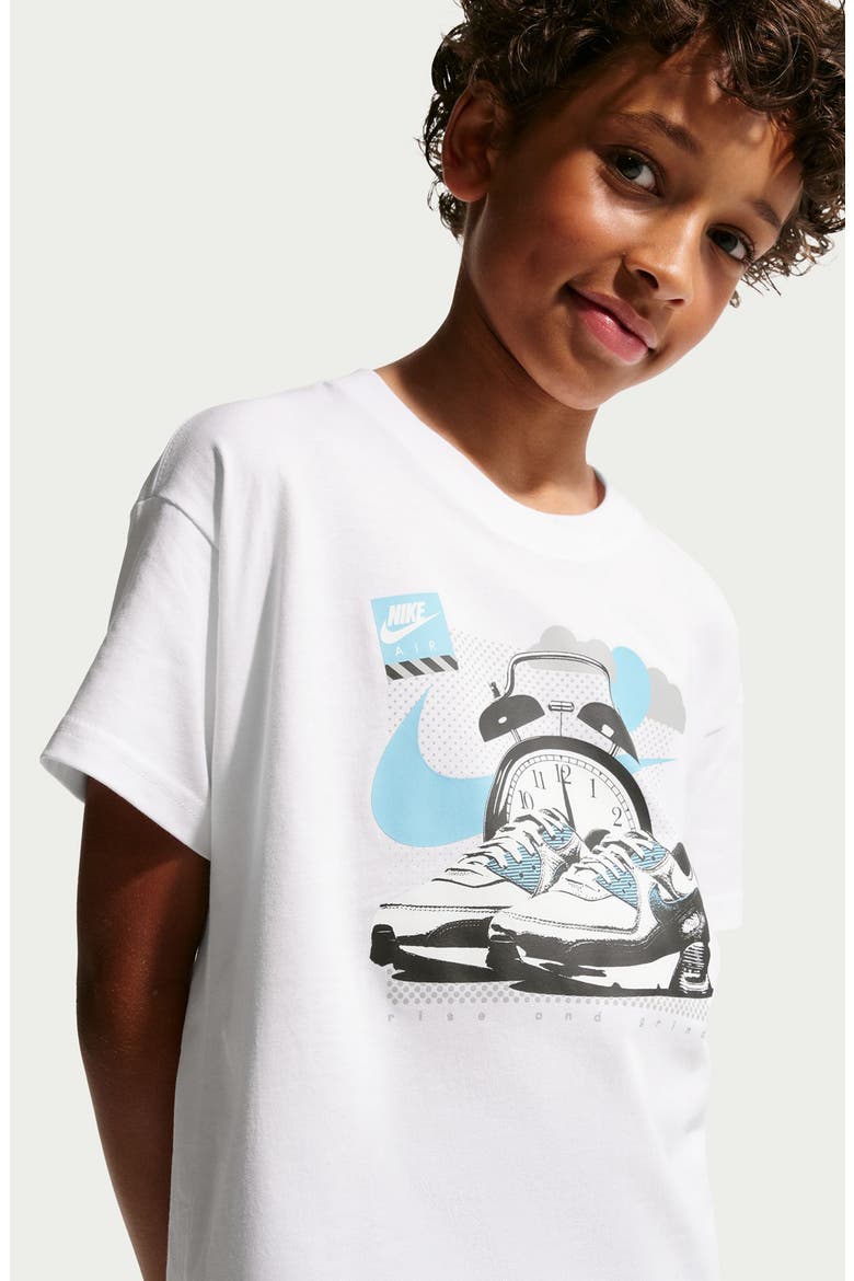 Kids' Sportswear Graphic T-Shirt, Alternate, color, WHITE