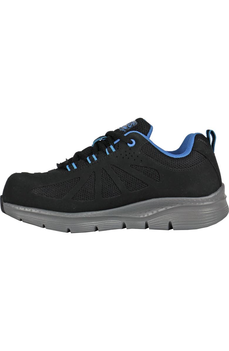 Hoss Boot Company HOSS Skyline Mens Composite Toe Athletic Work Shoe, Alternate, color, Black/Blue