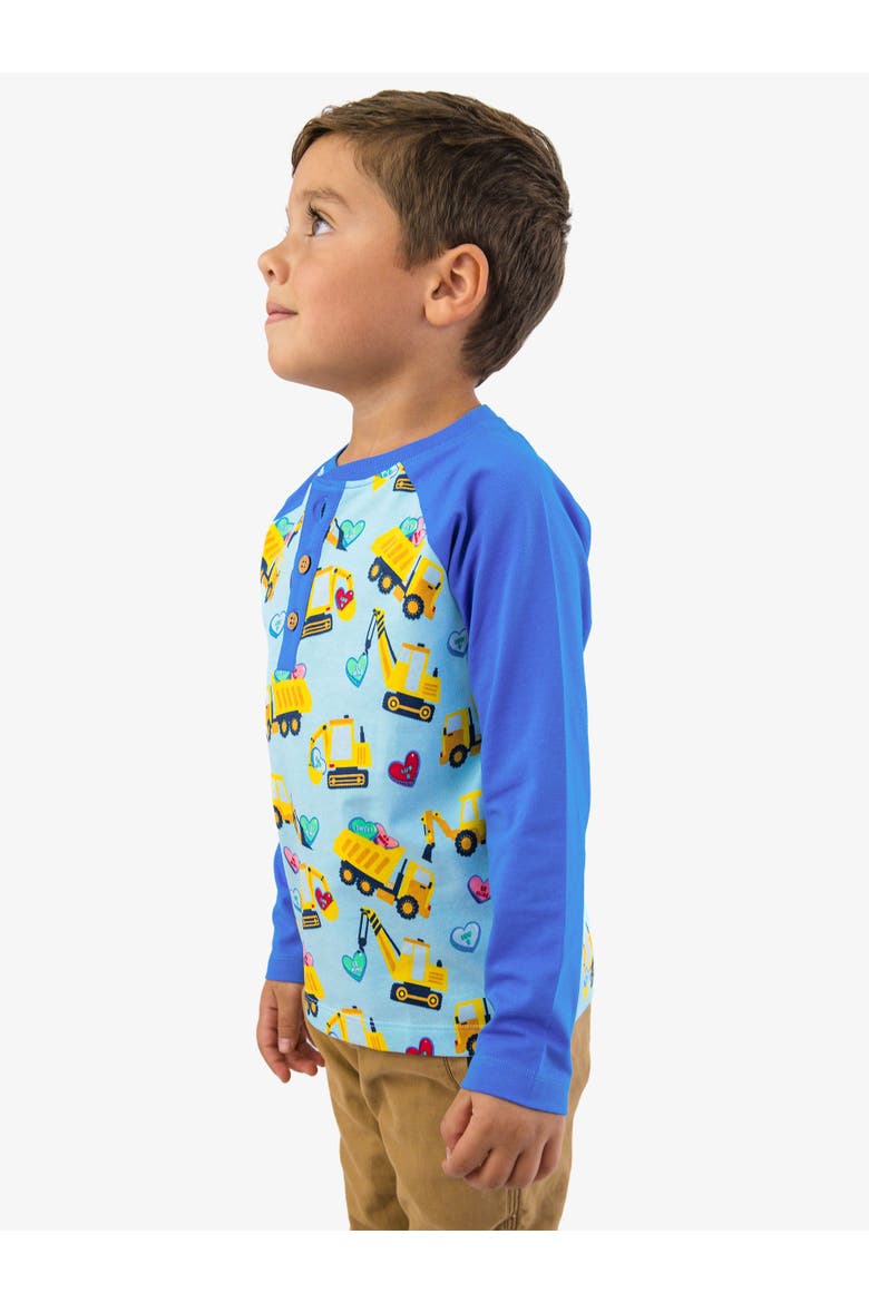 Boys Long Sleeve Raglan Henley Tee, Alternate, color, Loads of Love