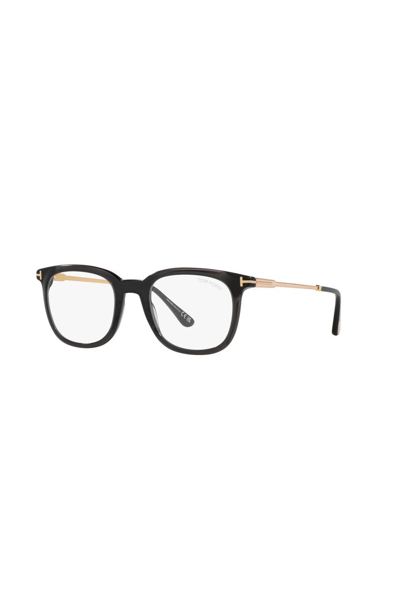 TOM FORD 50mm Square optical glasses, Main, color, Black