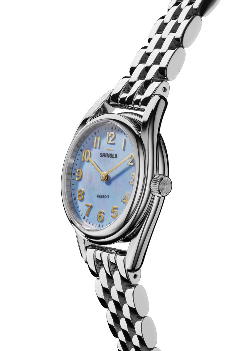 Shinola Derby Bracelet Watch, 30.5mm, Alternate, color, 