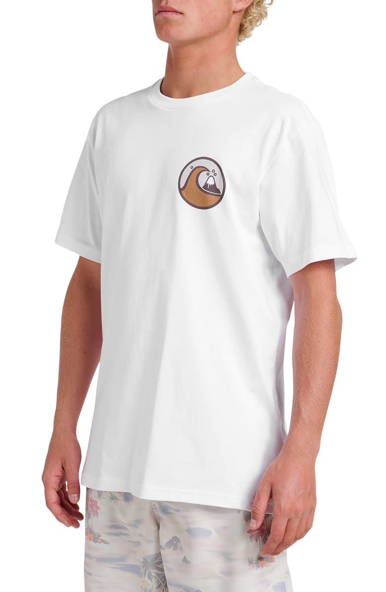 Quiksilver Jungle Wave Graphic T-Shirt, Alternate, color, White