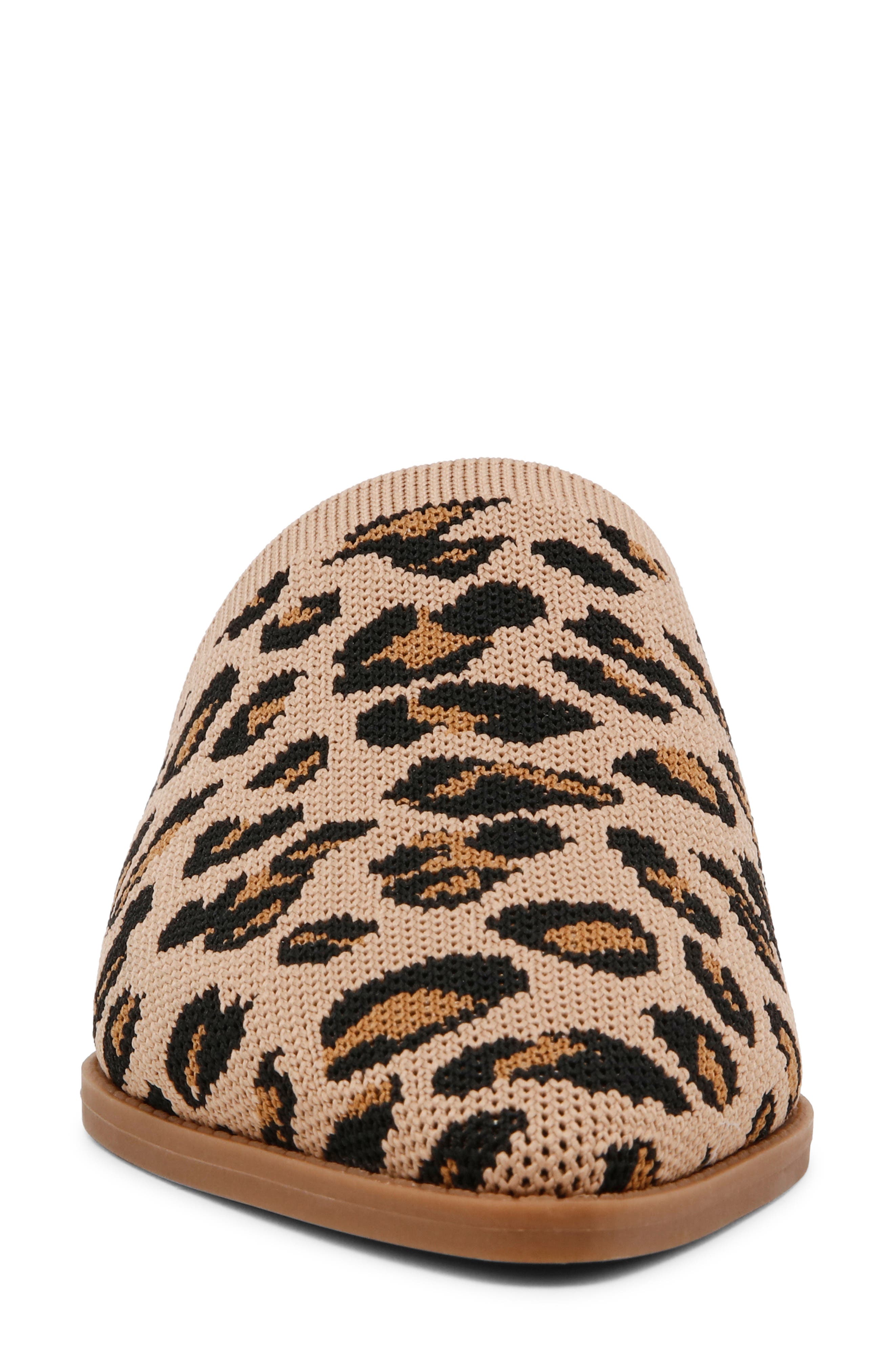 Vassar Mule, Alternate, color, LEOPARD KNIT