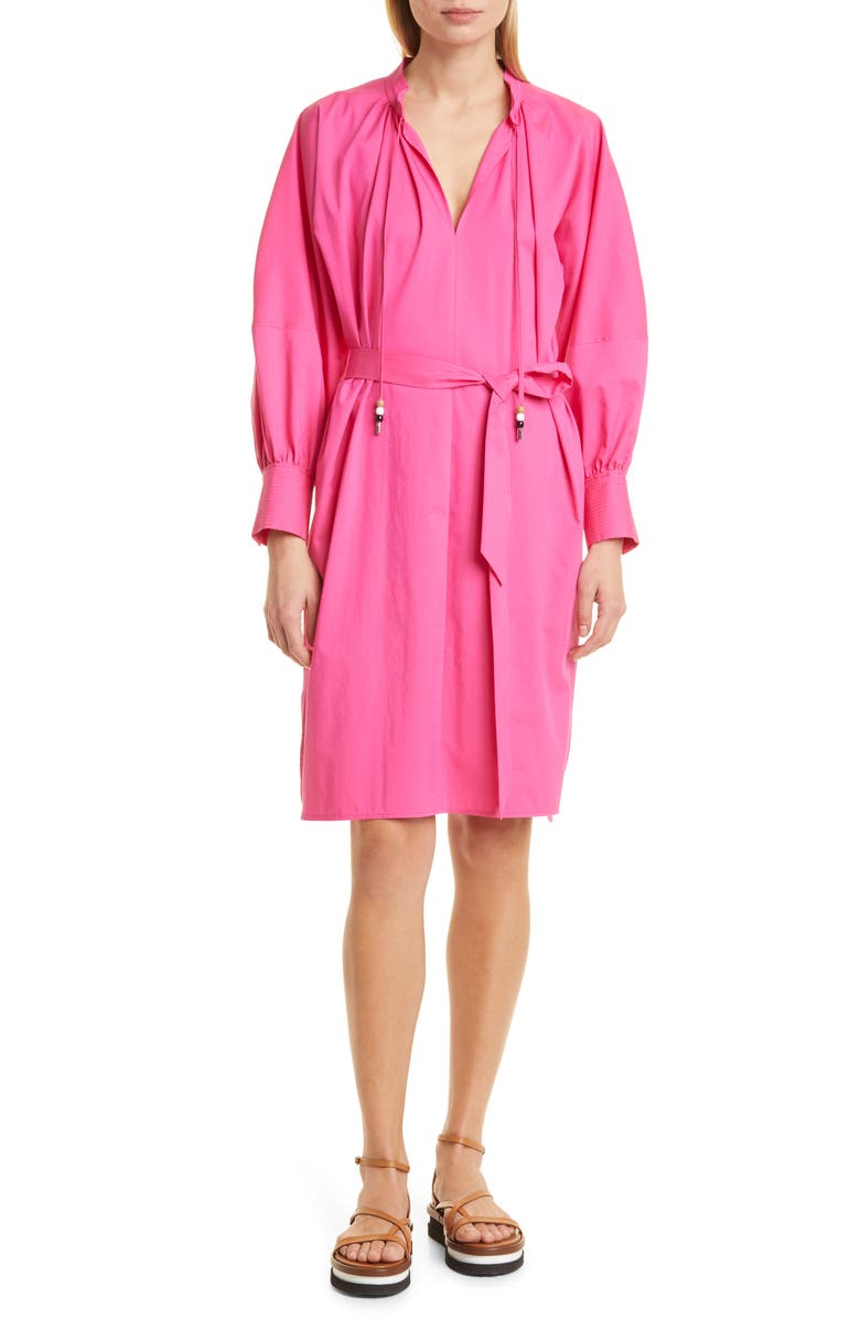 BOSS Dapera Long Sleeve Cotton Blend Dress, Main, color, 