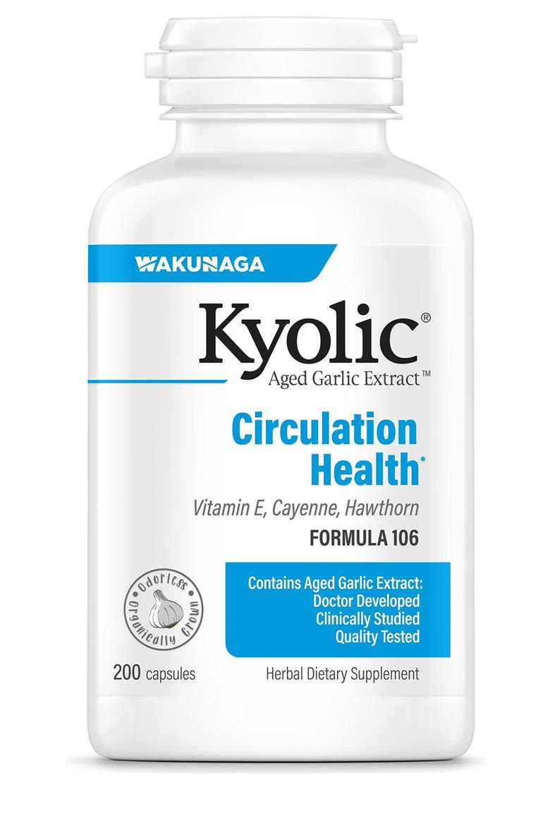 Aged Garlic Extract  Formula 106, Circulation Health, Capsules 200 Count, Main, color, None