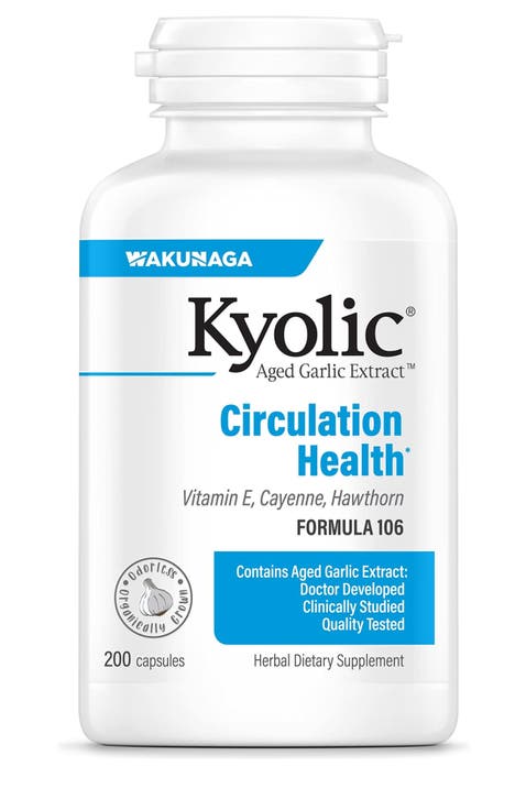 Aged Garlic Extract  Formula 106, Circulation Health, Capsules 200 Count