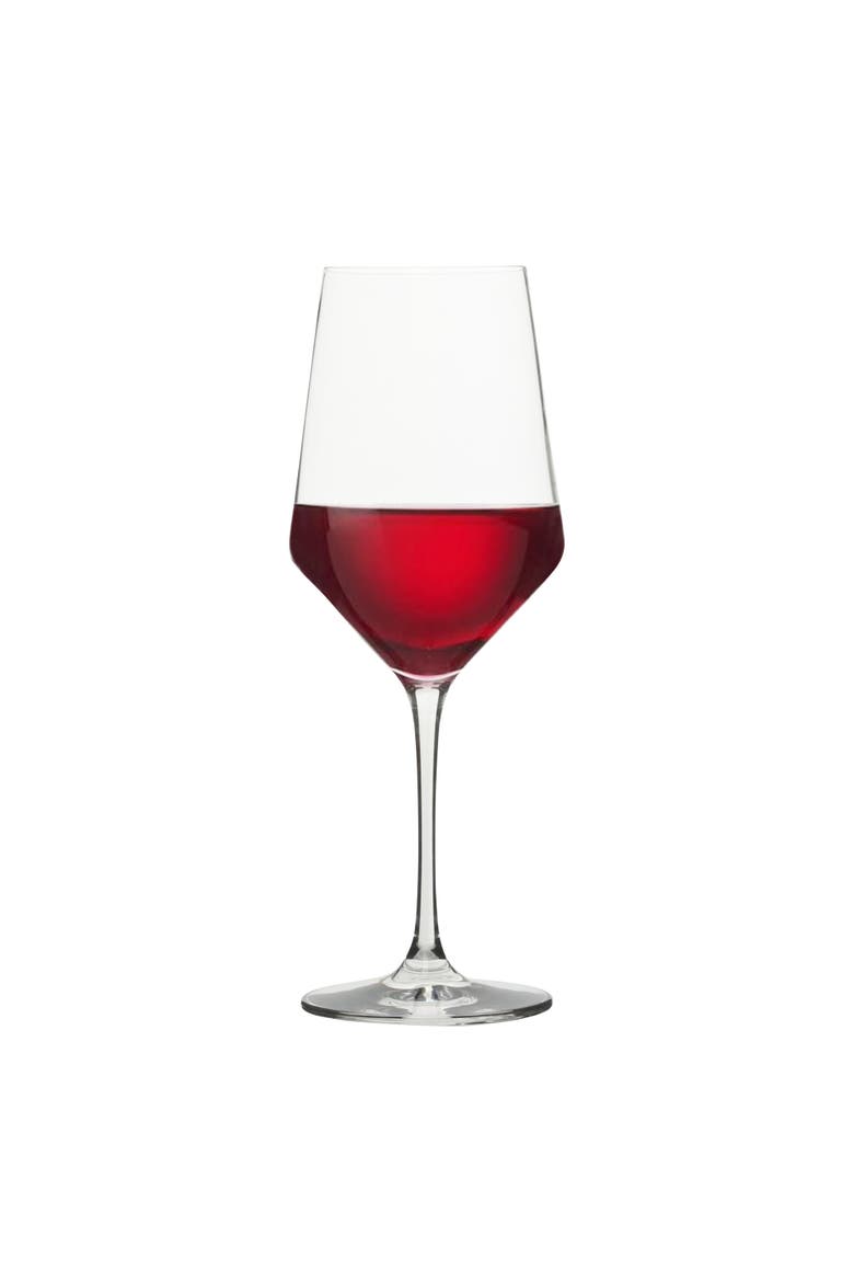Crystal 4-Piece All-Purpose Wine Glass Set with Modern Curve Silhouette, Alternate, color, Clear