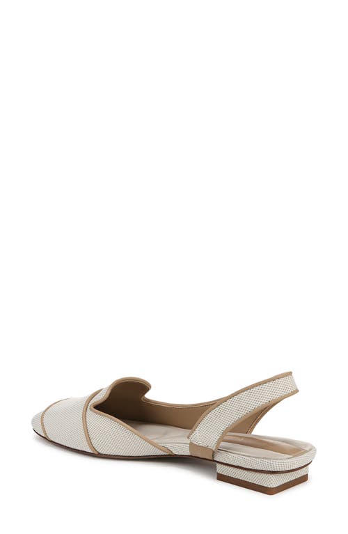 Franco Sarto Teagan Slingback Half D'orsay Flat In Natural