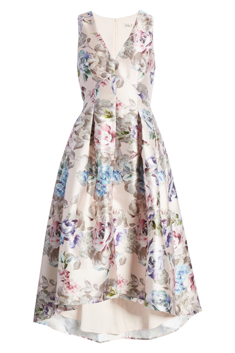 Sleeveless High/Low Dress, Alternate, color, BLUSH MULTI