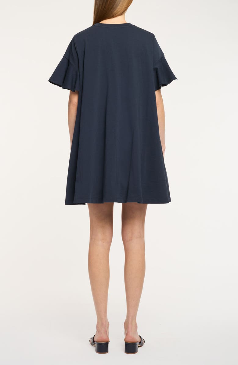 Cinq à Sept Jane Cotton Shift Dress, Alternate, color, Navy