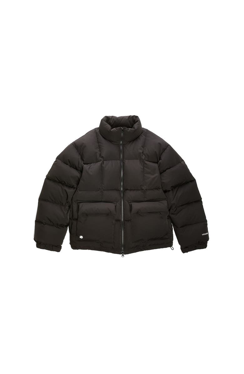 vowels Puffer Jacket, Main, color, Black
