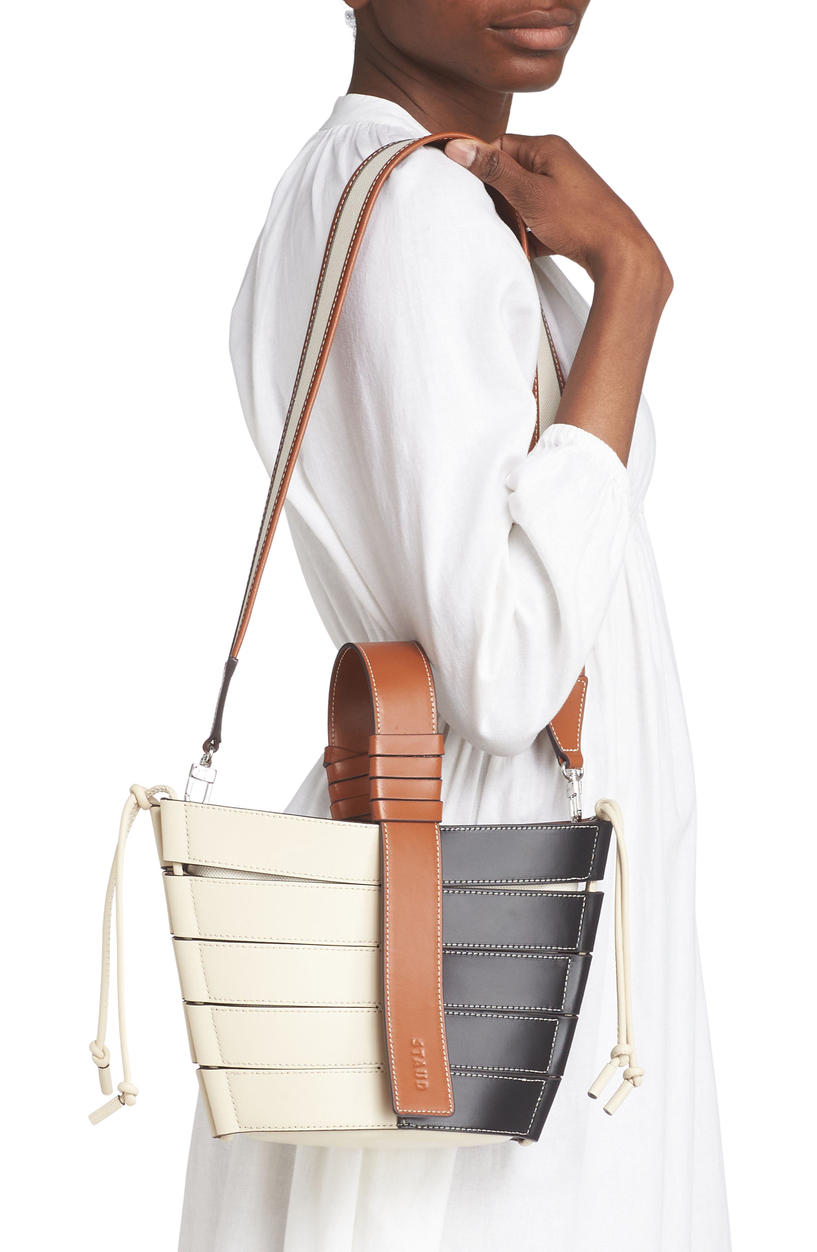 STAUD Diamond Two-Tone Mini Tote, Alternate, color, 