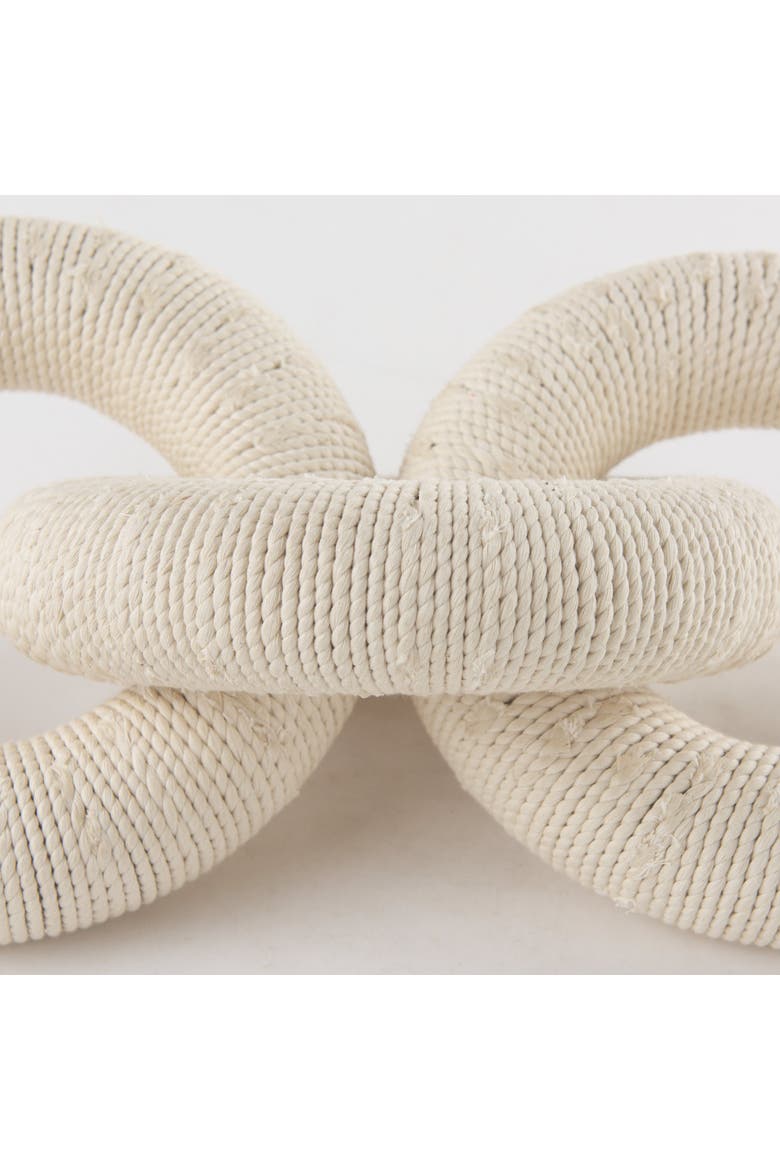 Alize Circular Chain Link Decorative Object, Alternate, color, Beige