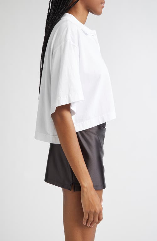 Alexander Wang Collared Shirt With Short Sleeves In White