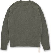 Fortela Harvard Wool Crewneck Sweater with Raglan Sleeve