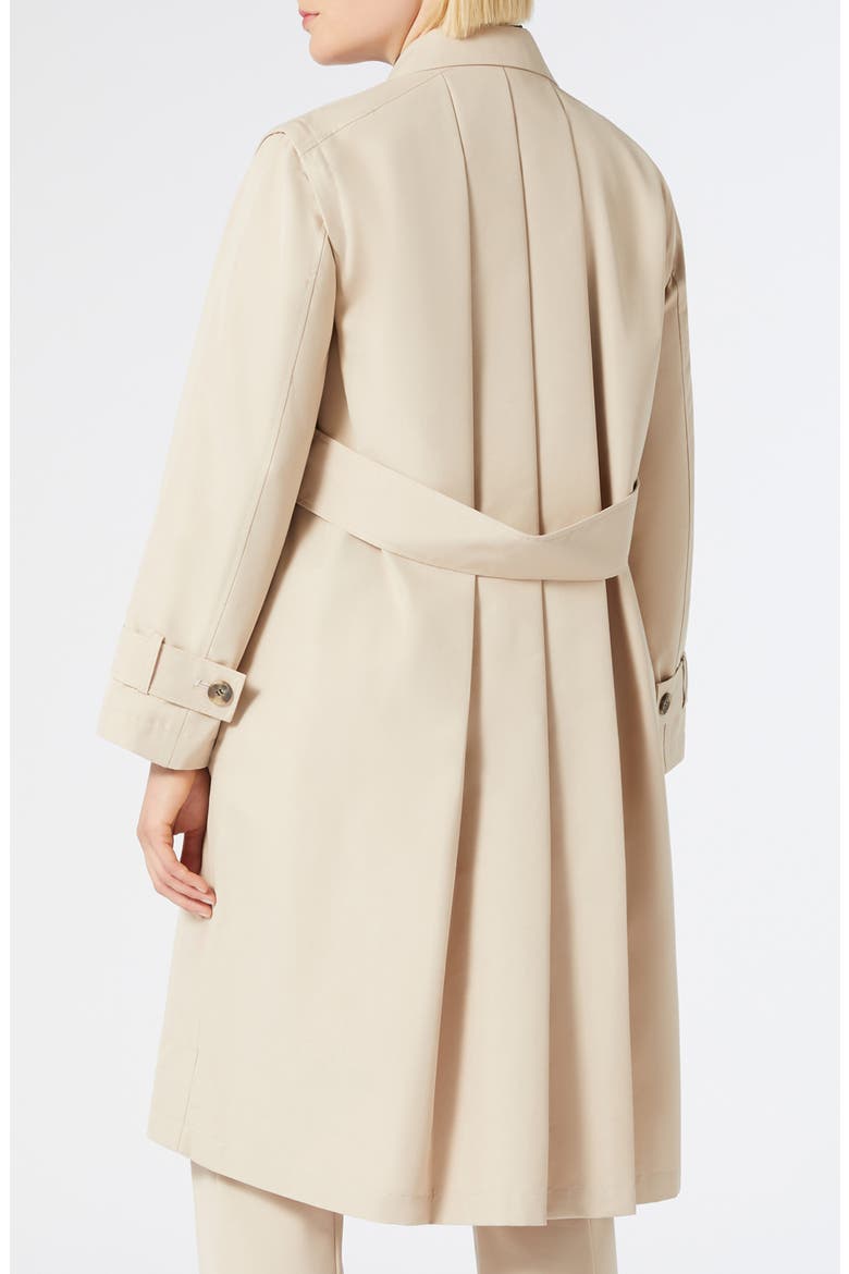 Zanzero Double Breasted Convertible Raincoat, Alternate, color, BEIGE