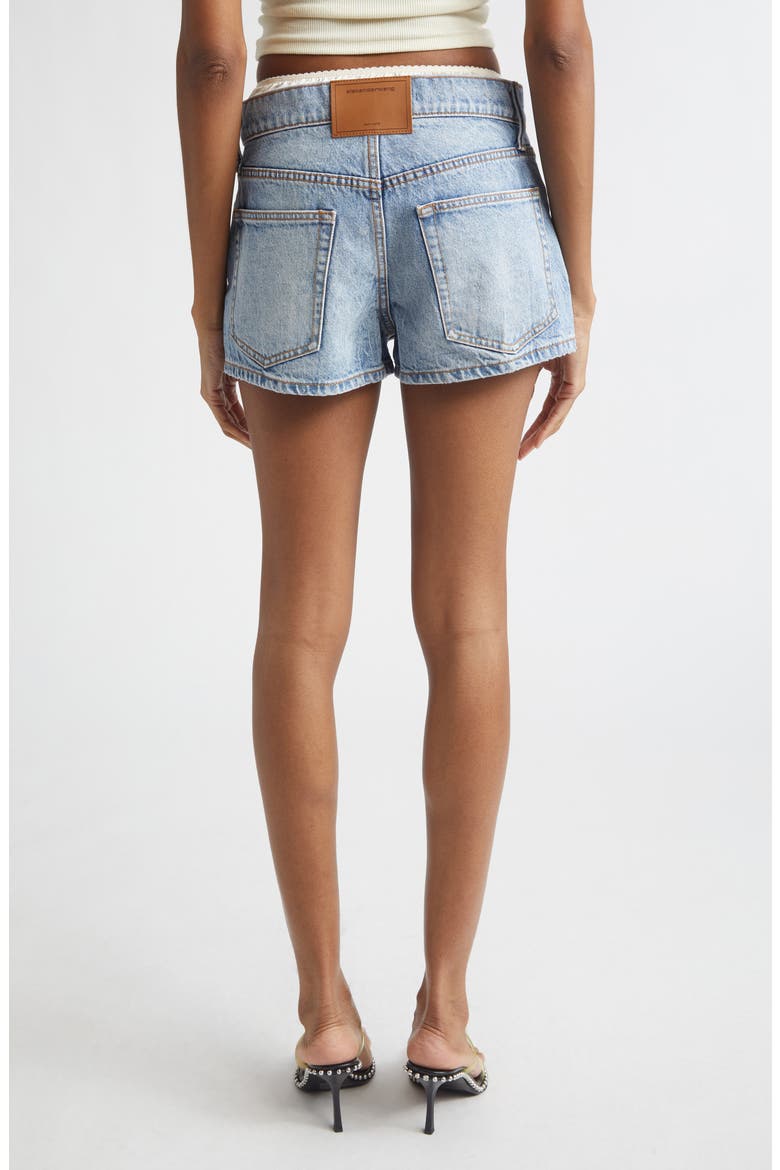 Silk Prestyle Denim Shorts, Alternate, color, AUTHENTIC LIGHT INDIGO