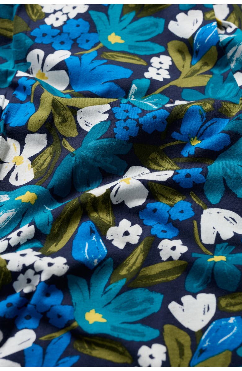 Seasalt Cornwall Wild Bouquet Cotton Jersey Midi Dress, Alternate, color, Crayon Floral Waterway