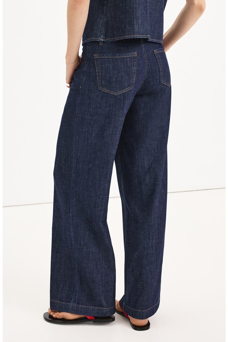Wide Leg Rinse Wash Jeans, Alternate, color, OPEN BLUE