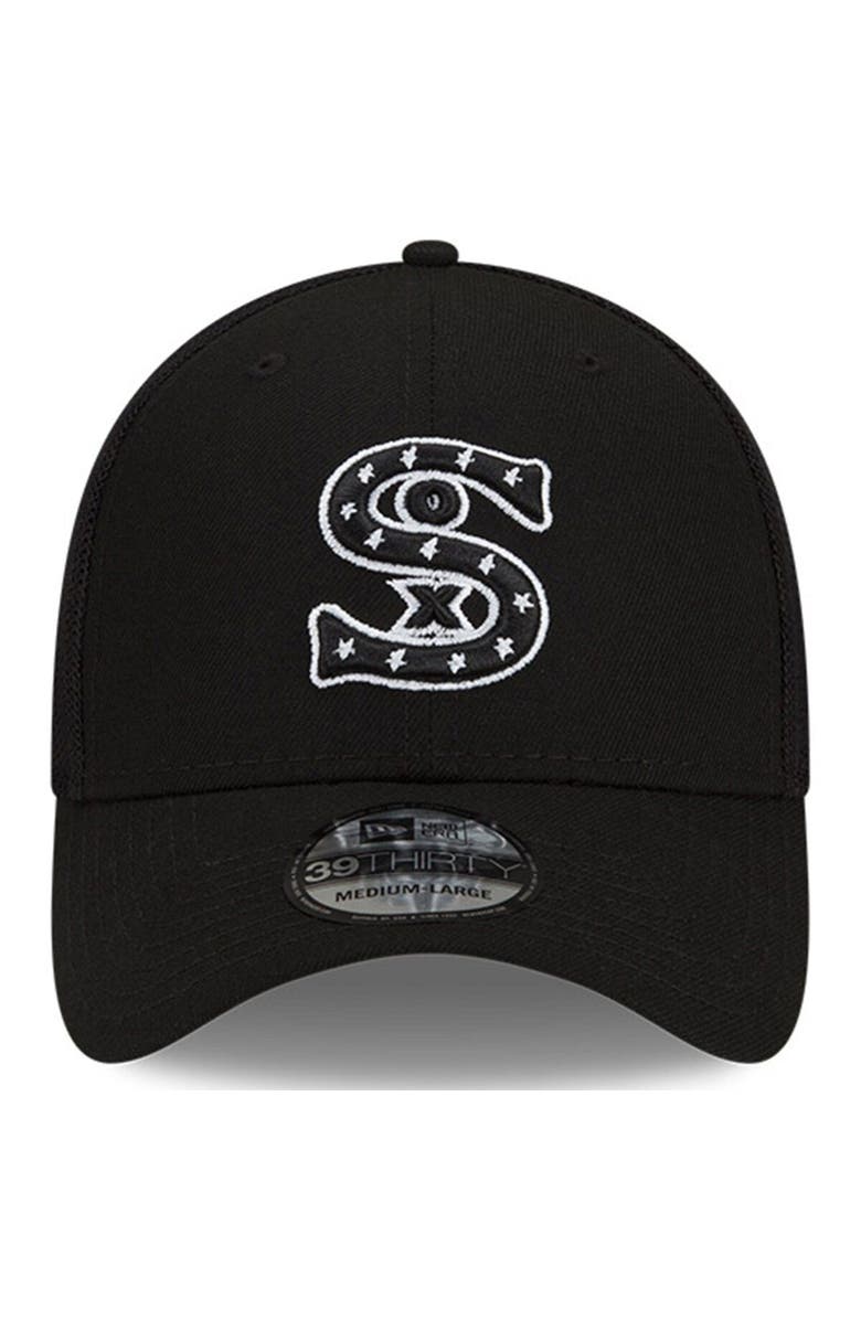 New Era Men's New Era Black Chicago White Sox 2023 Batting Practice 39THIRTY Flex Hat, Alternate, color, Black