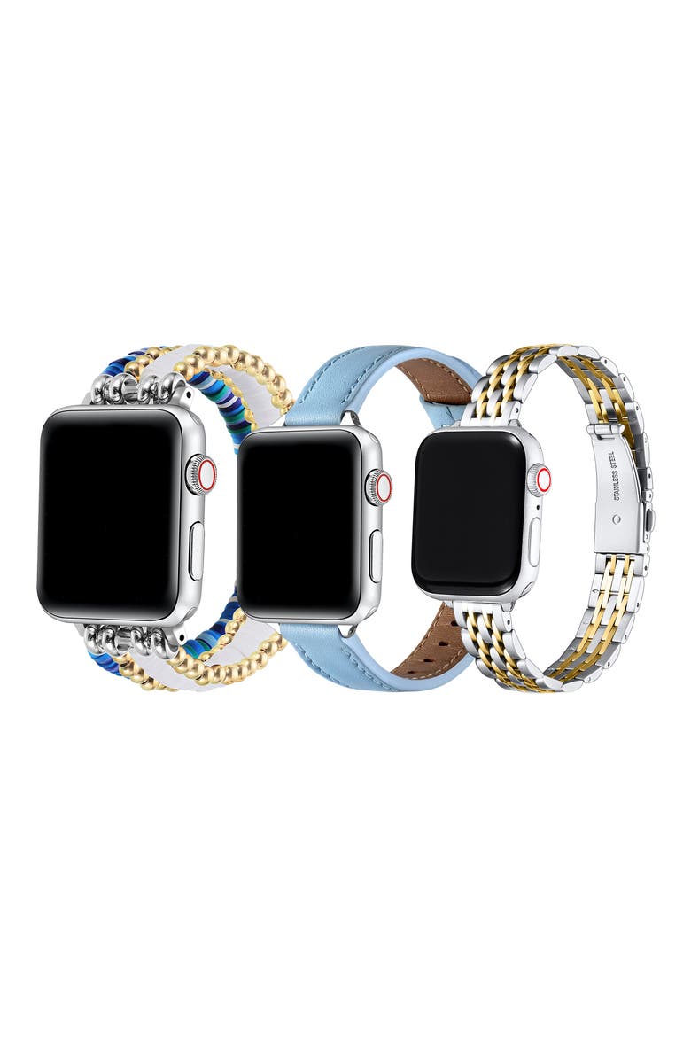 Set of 3 Apple Watch® Watchbands, Alternate, color, MULTI PACK
