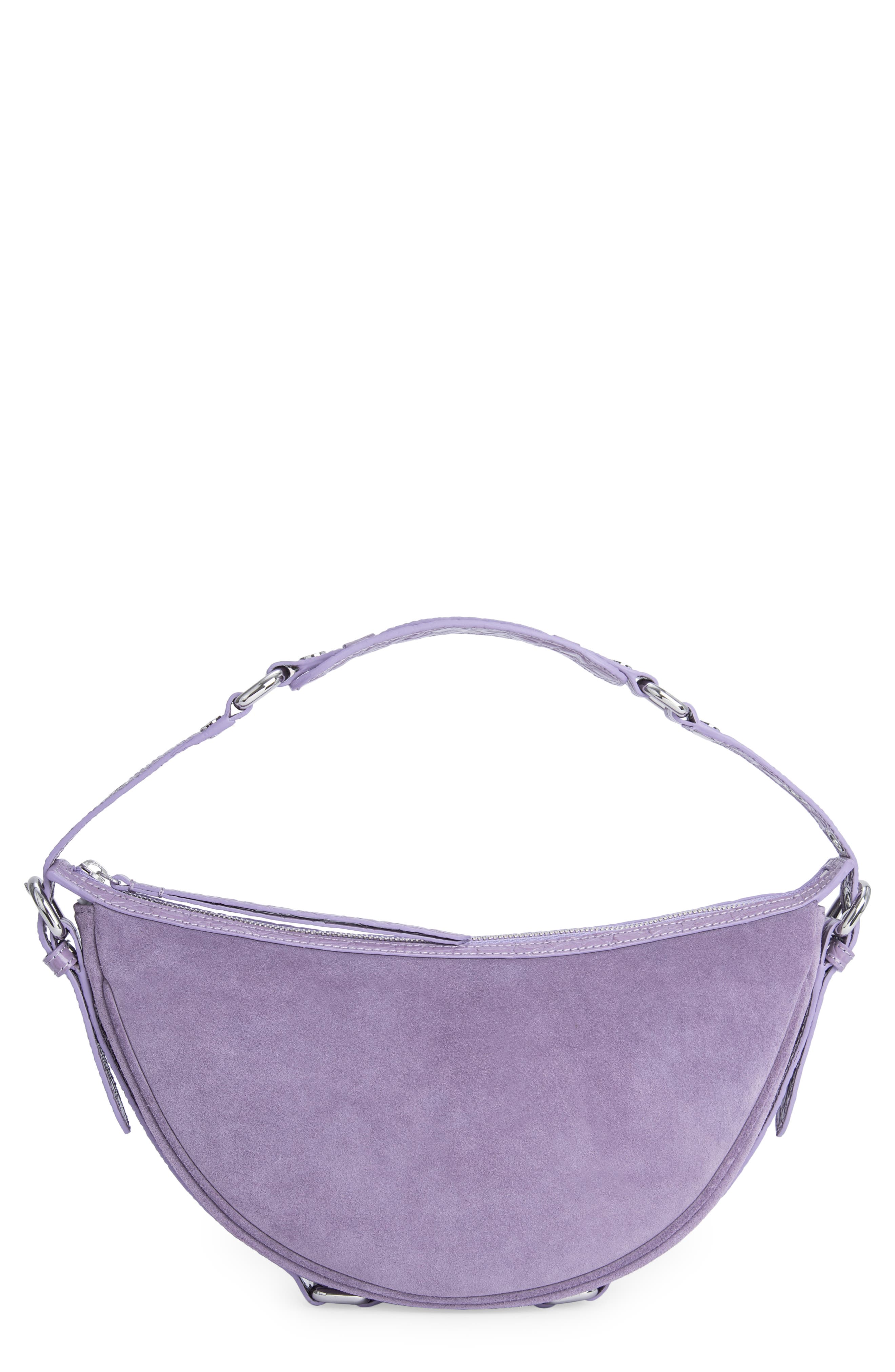 By Far Gib Suede Shoulder Bag, Main, color, 