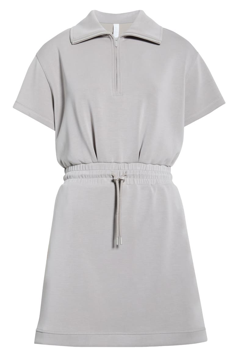 grey zip dress Jenice Quarter Zip Dress