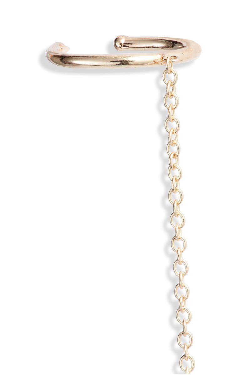 Zoë Chicco Chain & Ear Cuff, Alternate, color, 