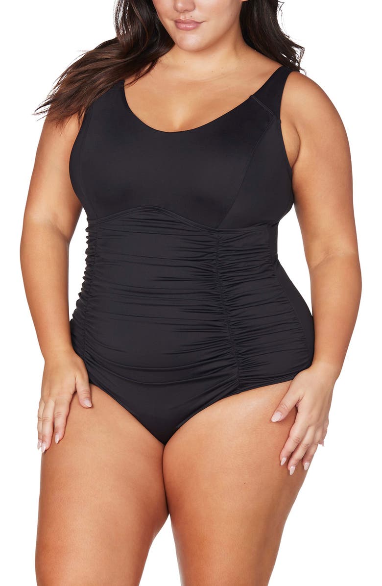 Artesands Raphael E- & F-Cup Underwire One-Piece Swimsuit, Main, color, 