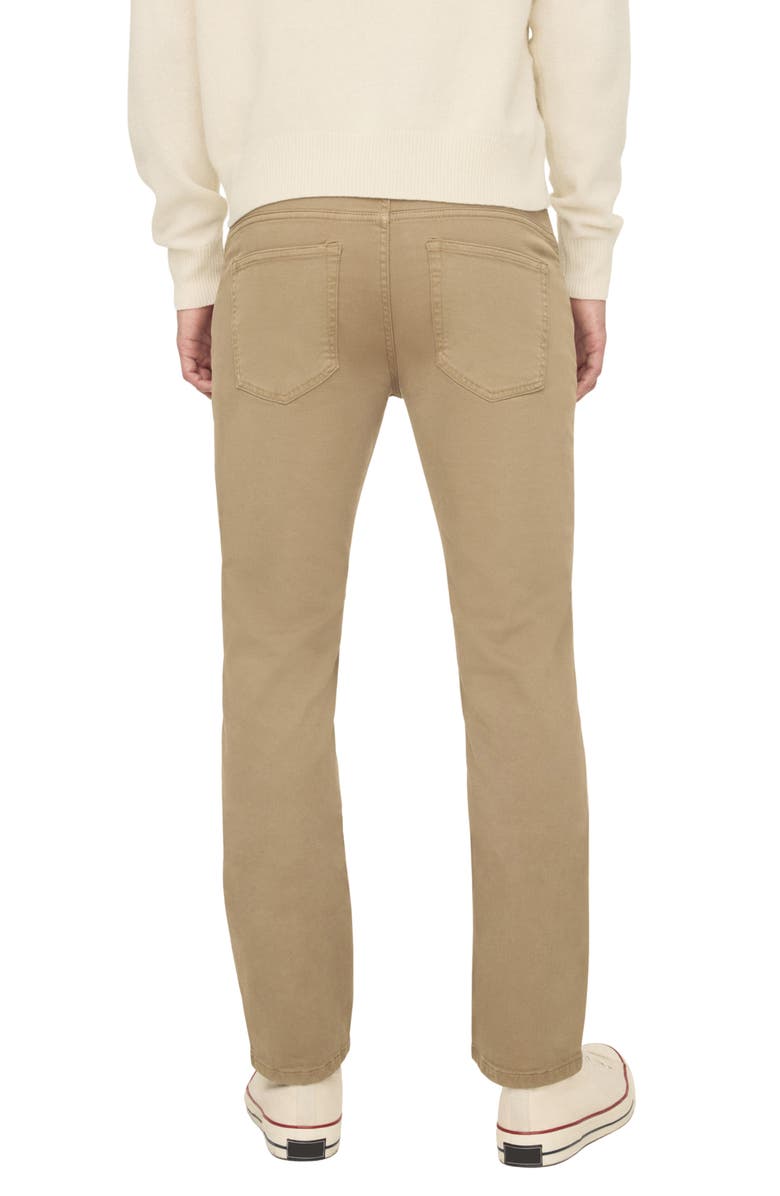 WARP+WEFT AMS Slim Fit Twill Pants, Alternate, color, Hazelnut