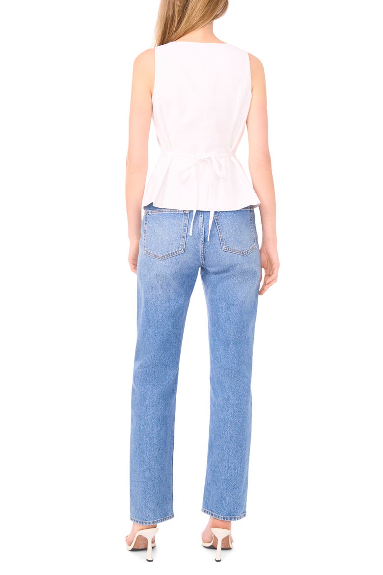 The Amayah Linen Blend Vest, Alternate, color, BRIGHT WHITE