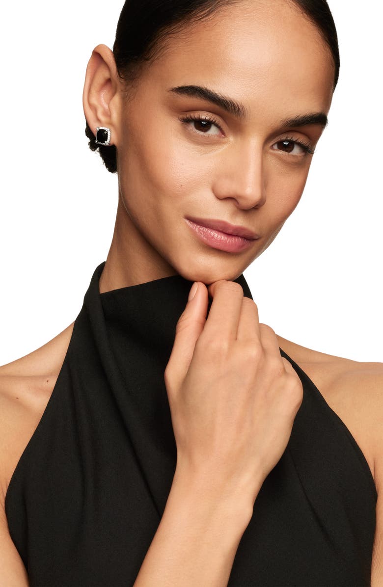 David Yurman Châtelaine Pavé Bezel Stud Earrings with Diamonds, Alternate, color,