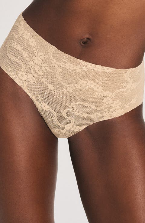 No-Show Lace Hipster Briefs (Regular & Plus)