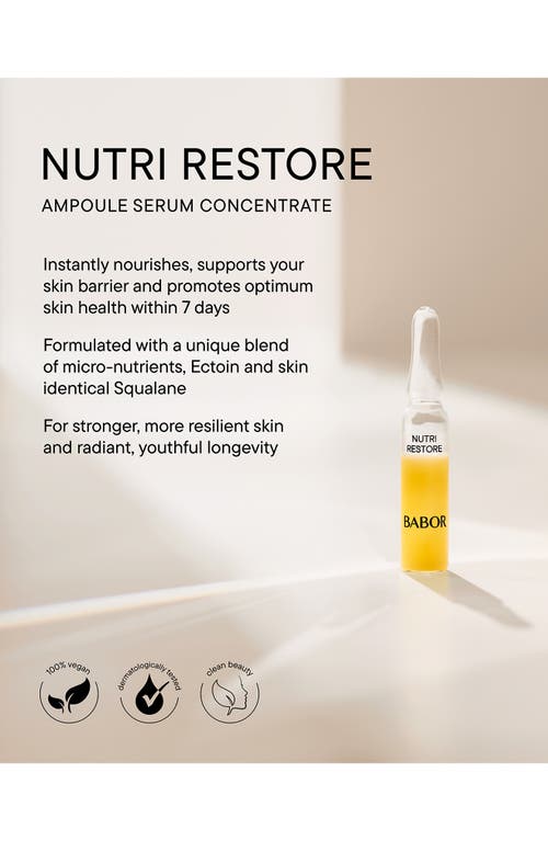 Babor Nutri Restore Ampoule In No Color