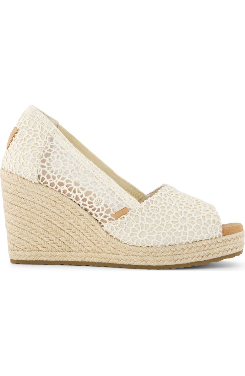 TOMS Essential Wedge Pump, Alternate, color, Natural Crochet