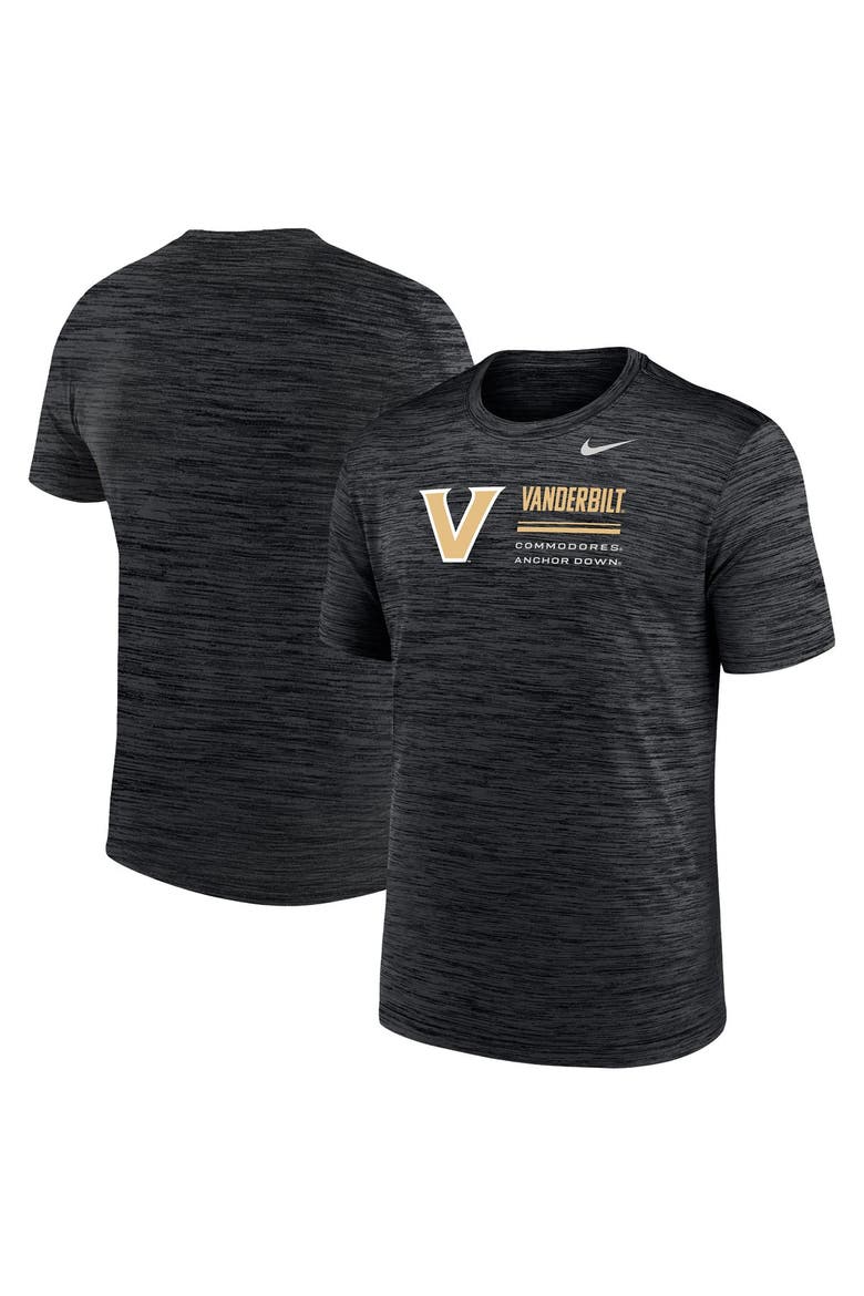 Men's Nike Black Vanderbilt Commodores Velocity Dri-FIT T-Shirt, Main, color, Black