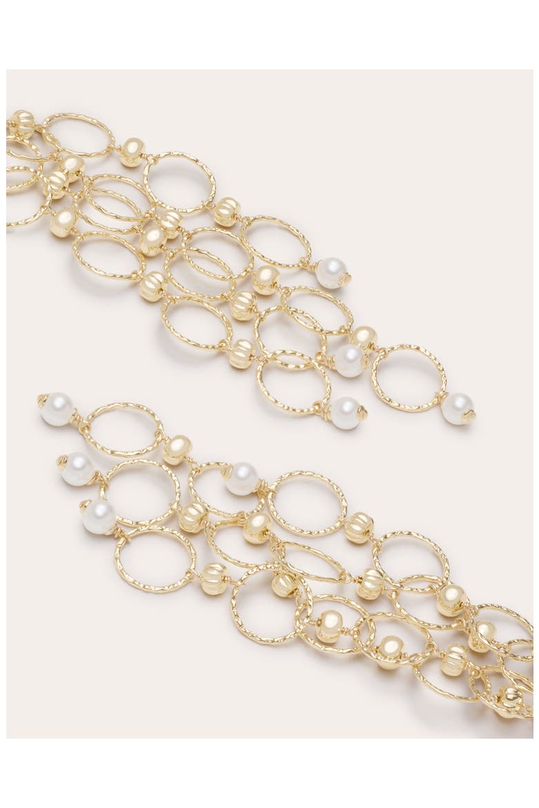 Lila Beaded Chandelier Earrings, Alternate, color, GOLD
