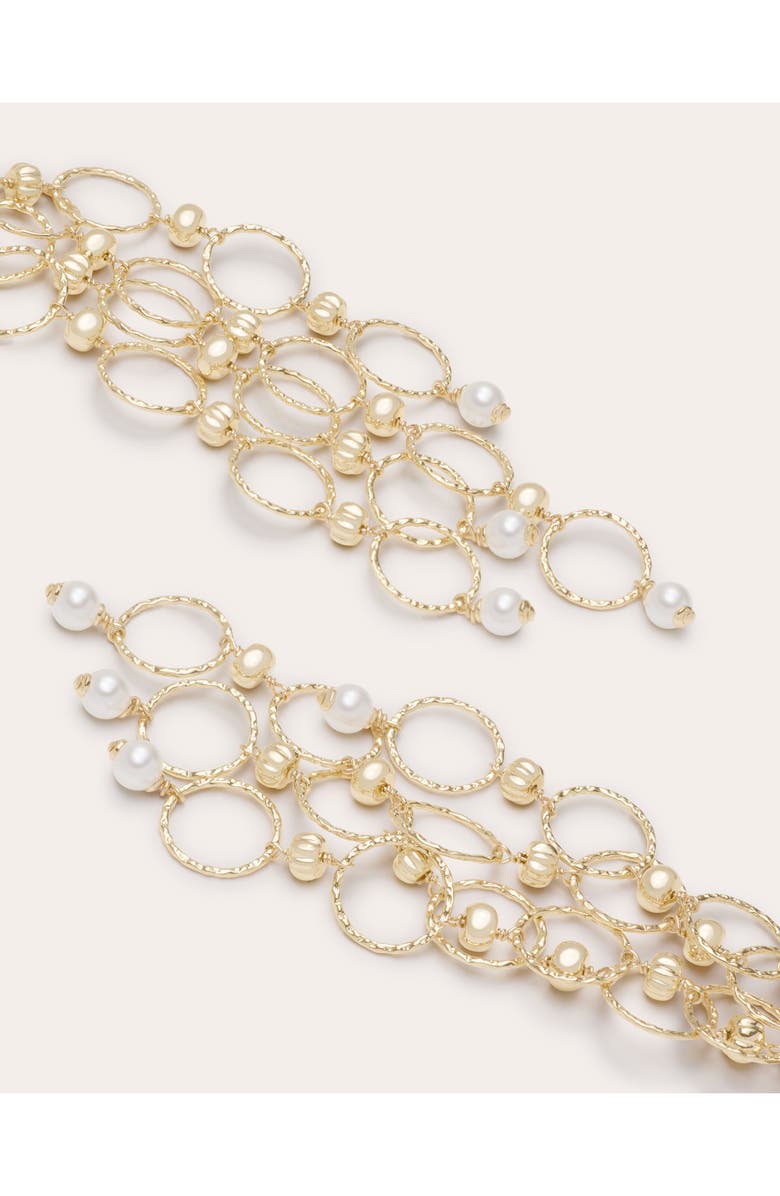 Ramy Brook Lila Beaded Chandelier Earrings, Alternate, color, Gold