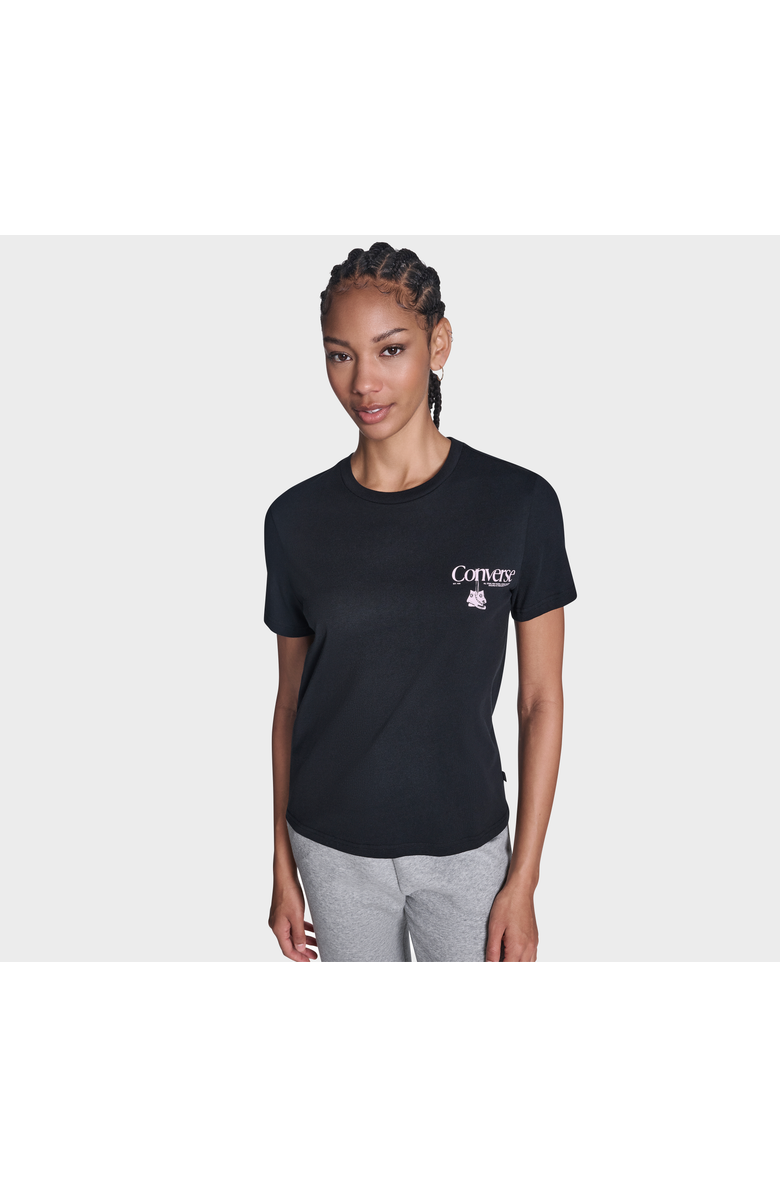 Converse Women's Hanging Shoes T-Shirt, Main, color, Converse Black