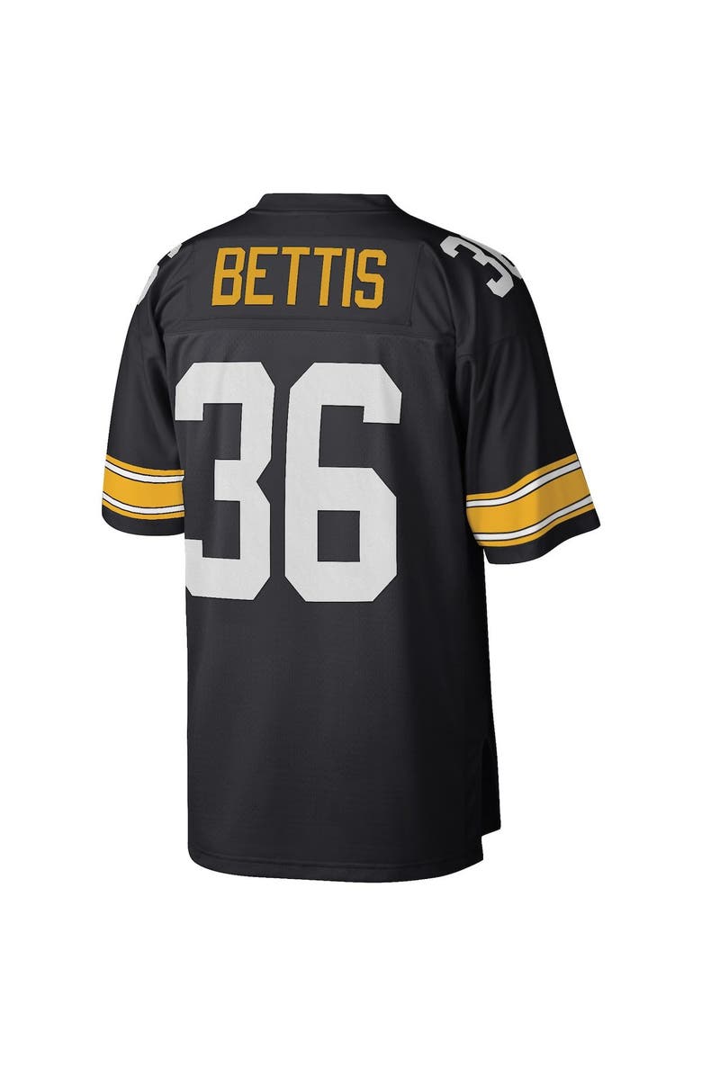 Mitchell & Ness Men's Mitchell & Ness Jerome Bettis Black Pittsburgh Steelers Big & Tall 1996 Retired Player Replica Jersey, Alternate, color,